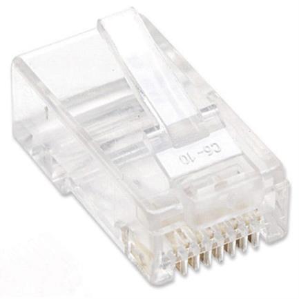 Plug intellinet rj45 cat 5e utp multifilar 15 micras bote c/100 pzas