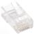 Plug Intellinet RJ45 Cat 5e UTP Sólido 15 Micras Bote C/100 Pzas 4
