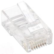 Plug Intellinet RJ45 Cat 5e UTP Sólido 15 Micras Bote C/100 Pzas 5