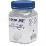 Plug Intellinet RJ45 Cat 6 UTP Multifilar 15 Micras Bote C/100 Pzas - Vista 5