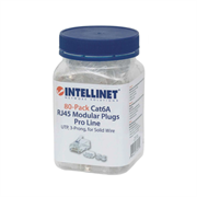Plug Intellinet RJ45 Cat6a Sólido Oro 50 Micras Pro UTP Bote C/80 Pzas - Vista 9