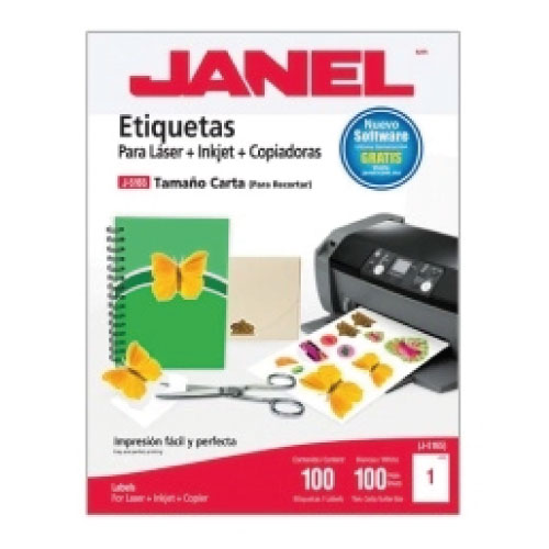 ETIQUETA JANEL 109 LASER 216 X 279 100H C/100 - Vista 2