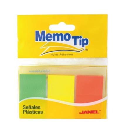 Banderitas plásticas janel 2.54x4.3cm c/24 bolsas