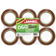 Cinta canela janel 060 empaque adhesivo hot-melt 0.048x50m paquete c/6