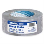 Cinta adhesiva janel ducto 9061 plata 48mmx50m pza