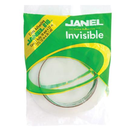 Cinta adhesiva janel invisible 810 en bolsa 24mmx65m