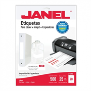 Etiqueta Janel 108 Láser 25mm x 102mm J-5261 25 Hojas C/500 Etiquetas - Vista 3