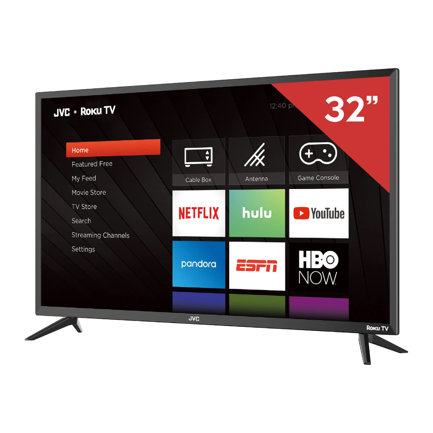 Televisor JVC 32" HD Smart TV Led SI32RF 60 Hz Roku TV