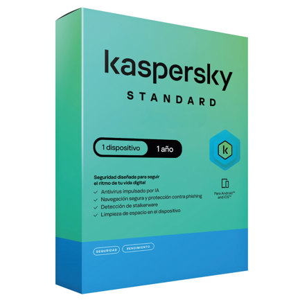 Licencia antivirus kaspersky standard 1 a&ntilde;o 1 dispositivo