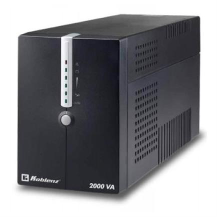 Ups koblenz 20012 usb/r línea pro 2kva/1200w 8 contactos 6 leds