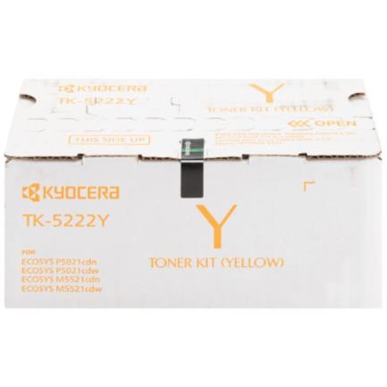 KCCTONAB027 - Tóner Kyocera TK-5222Y 1.2K Páginas Compatible P5021cdn/P5021cdw/M5521cdn/M5521cdw Color Amarillo