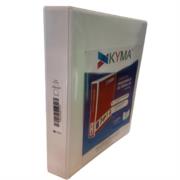 Carpeta Panorámica Kyma de Vinil Tamaño Oficio 1 1/2" Aro en "O" Blanca - Vista 6