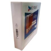 Carpeta panorámica kyma de vinil tamaño oficio 2" aro en "o" blanca
