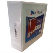Carpeta Panorámica Kyma de Vinil Tamaño Oficio 3" Aro en "D" Blanca - Vista 8