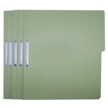 Carpeta pressboard kyma c/broche 8cm tama&ntilde;o carta verde claro paquete c/5