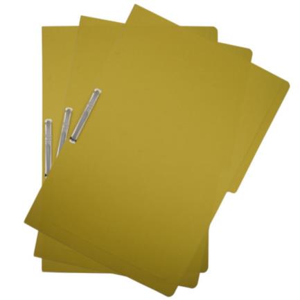 Carpeta pressboard kyma c/broche 8cm tama&ntilde;o oficio amarillo paquete c/3