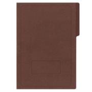 Carpeta pressboard kyma c/broche 8cm tamaño oficio marrón paquete c/3