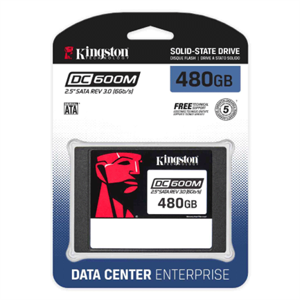 Unidad de Estado Sólido SSD Kingston 480 GB DC600M SATA Enterprise 2.5" Uso Mixto - Vista 6