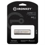 Memoria USB Kingston IronKey Locker+ 50 64GB con XTS-AES-USBtoCloud - Vista 8