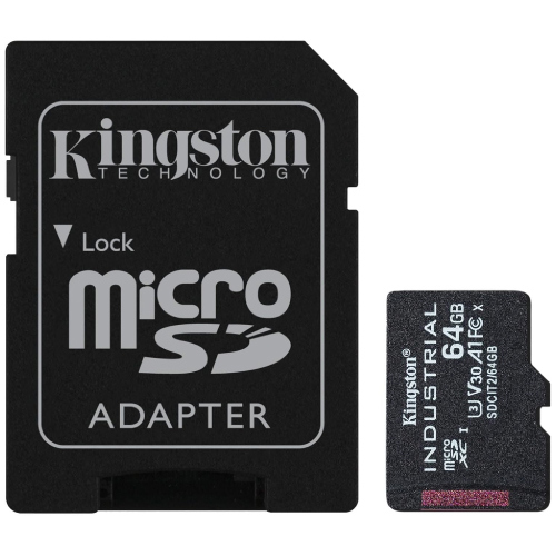 Memoria Micro SDHC Kingston Industrial 64GB C10 A1 pSLC SDCIT2/64 GB - MAS RECIO