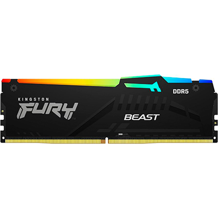 Kit de memoria (de escritorio) kingston fury beast 64 gb (2x32 gb) 5200mt/s ddr5 cl36 rgb