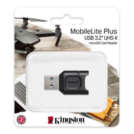 Lector Micro SD Kingston MobileLite Plus USB 3.2 Gen1 MicroSDHC/SDXC UHS-II - Vista 4