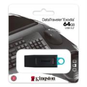 Memoria USB Kingston DataTraveler Exodia 64GB 3.2 Color Negro - Vista 9