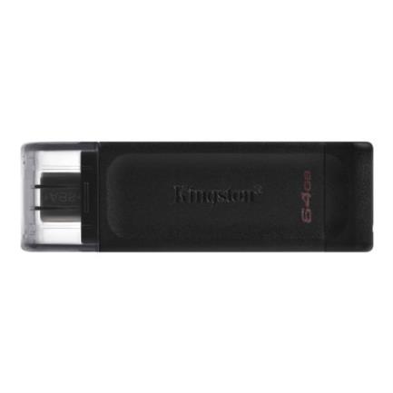 Memoria usb kingston datatraveler 70 64gb usb-c color negro
