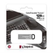 Memoria USB Kingston DataTraveler Kyson 128 GB 3.2 Gen1 Color Gris - Vista 9