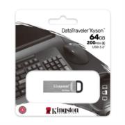 Memoria USB Kingston DataTraveler Kyson 64 GB 3.2 Gen1 Color Gris - Vista 9