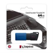 Memoria USB Kingston DataTraveler Exodia M 64GB USB 3.2 Gen1 Color Negro-Azul - Vista 9