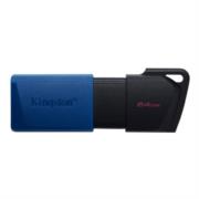 Memoria USB Kingston DataTraveler Exodia M 64GB USB 3.2 Gen1 Color Negro-Azul - Vista 5