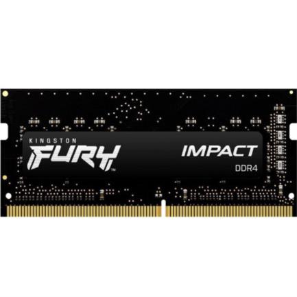 Memoria ram kingston fury impact 8gb 3200mhz ddr4 cl sodimm color negro