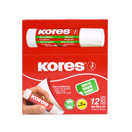Lapiz adhesivo kores 20 gr c/12