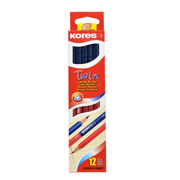 LAPIZ BICOLOR KORES AZUL-ROJO DELGADO C/12 - Vista 5