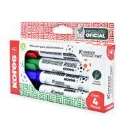 Marcador para pintarrón Kores estuche c/4 colores Selección Mexicana - Vista 5