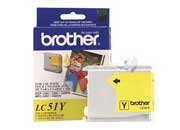Tinta brother lc51y rendimiento 400 páginas mfc240c/dcp130c color amarillo