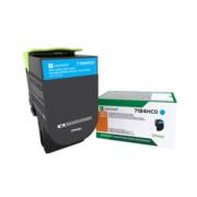 TONER LEXMARK CYAN EXTRA ALTO RENDIMIENTO CS417/CX417 - Vista 4