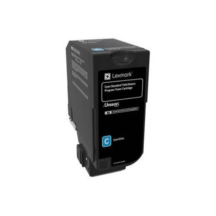 T&oacute;ner lexmark rendimiento est&aacute;ndar programa retorno cs720de color cian