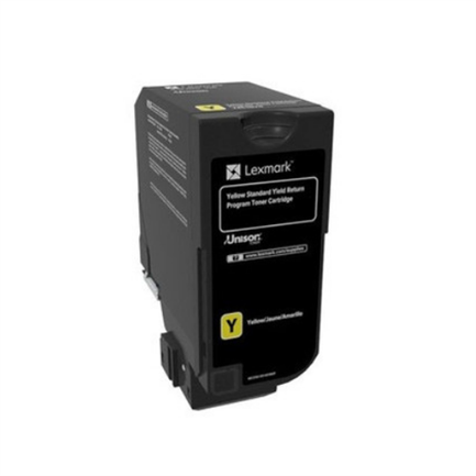 T&oacute;ner lexmark rendimiento est&aacute;ndar programa retorno cs720de color amarillo