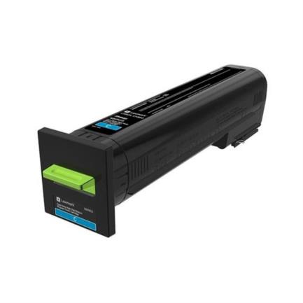 Toner lexmark alto rendimiento cx82x/cx860 color cian