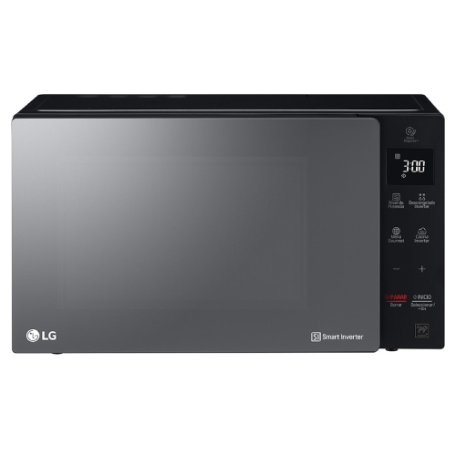 Horno microondas lg smart inverter neochef 1.5 pies easyclean negro/plata