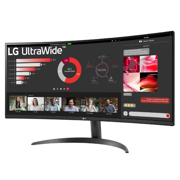 Monitor LG 34 pulgadas Curvo UltraWide QHD VA 3440x1440 100Hz HDMI DP 1 year de garantia - Vista 12