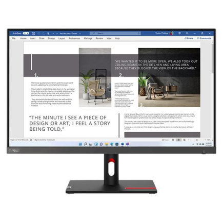 Monitor Lenovo ThinkVision S27i-30 de 27" 1920x1080 Full HD 1080p 4ms 100Hz Color Negro