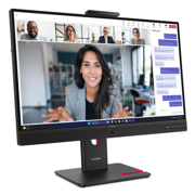Monitor Lenovo ThinkVision T27QD-4v 27" WLED 2560x1440 120Hz USB-C Antirreflejo Negro - Vista 3