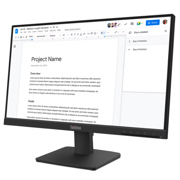 Monitor Lenovo ThinkVision S22-4e LED 21.5" 1920x1080 Full HD 100Hz HDMI Negro - Vista 3