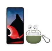 Bundle lenovo smartphone thinkphone pawn0011mx 6.5" 256gb/8gb+audífonos argomtech skeipods e55 inalámbricos color verde