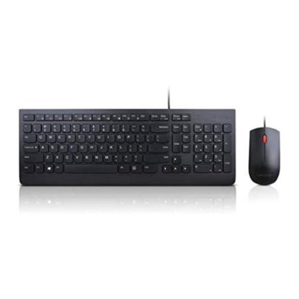 Kit Teclado y Mouse Lenovo Essential USB Spanish Color Negro – Prostar