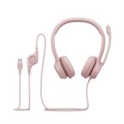 Audífonos Logitech USB H390 para Computadora con Audio Dígital Mejorado Control en Cable Color Rosa - Vista 12