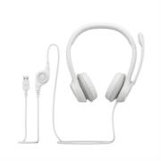 Audífonos Logitech USB H390 para Computadora con Audio Dígital Mejorado Control en Cable Color Blanco Crudo - Vista 12